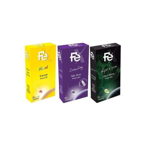 06 Kondom Prezervatif Seti 12'li 3 Paket (36 Adet)
