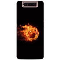Lopard Samsung Galaxy A80 Uyumlu Kılıf FireX (29) Arka Koruma Kılıfı Ateş Topu