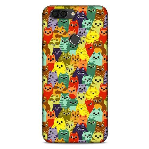 Lopard Vestel Venüs V6 Uyumlu Kılıf Kediler (38) Neo Hybrid Kılıf Mor