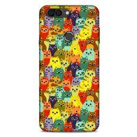 Lopard Vestel Venüs V6 Uyumlu Kılıf Kediler (38) Neo Hybrid Kılıf Mor