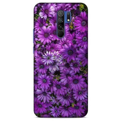 Xiaomi Redmi 9 Uyumlu Kılıf Mor Delisi (39) Liquid Crystal Kılıf Çiçekler