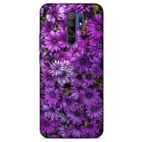 Xiaomi Redmi 9 Uyumlu Kılıf Mor Delisi (39) Liquid Crystal Kılıf Çiçekler