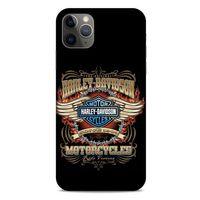 Apple Iphone 11 Pro Max Uyumlu Kılıf Motorsiklet (6) Silikon Kılıf Harley Davidson