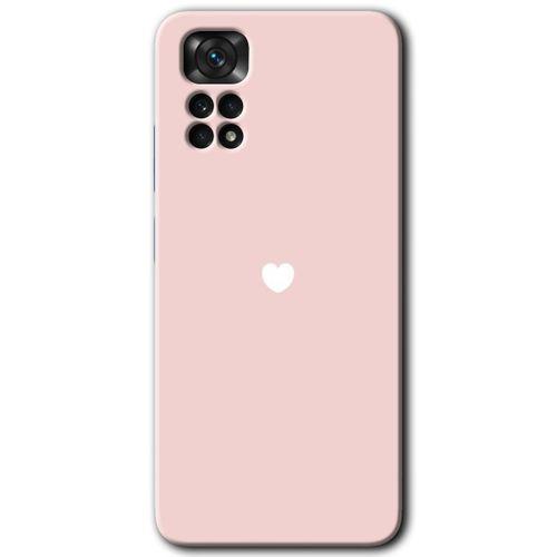 Xiaomi Redmi Note 11 Pro 5G HD Baskılı Kılıf + 9D Tam Ekran Koruyucu - Sade Kalp