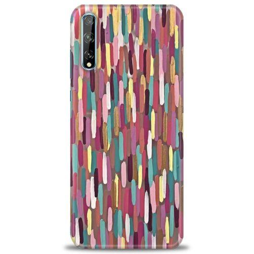 Huawei Y8P Kılıf HD Baskılı Kılıf - Renk Renk + Tam Ekran Koruyucu