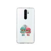 Sevgili Baykuşlar Tasarımlı Redmi Note 8 Pro Şeffaf Telefon Kılıfı