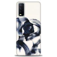 Vivo Y20S Kılıf HD Baskılı Kılıf - Adam ve Kadın + Tam Ekran Koruyucu
