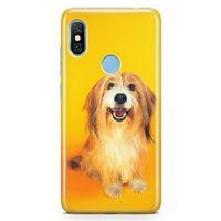 Xiaomi Redmi Note 6 Pro Kılıf Collie Arka Kapak Koruma Desenli Full Koruyucu