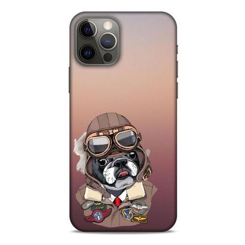 Animax Pilot Bulldog Apple iPhone 12 Pro Kılıf Desenli Silikon