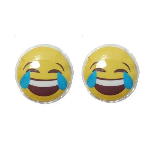 Gülen Emoji Cep Sobası El Isıtıcı,2 Adet Sıcak Su Torbası Pvc 9Cm