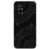 Potkal Hediye Fabrikası Xiaomi Redmi 10 Kılıf HD Desen Baskılı Arka Kapak - Siyah Mandala