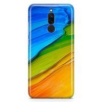 Xiaomi Redmi 8 Kılıf Tempere Arka Kapak Koruma Desenli Full Koruyucu