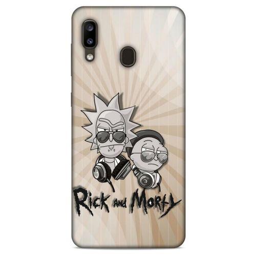 Samsung Galaxy A20 Uyumlu Kılıf Rick And Morty (16) Kalın Kılıf Jessica