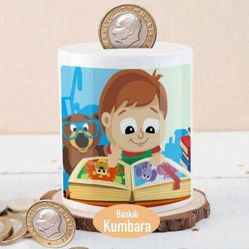 Kitap Okuyan Çocuk Para Birikim Kumbarası-72147495170