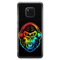 Huawei Mate 20 Pro Kılıf Goril Colorful Arka Kapak Koruma Desenli Full Koruyucu
