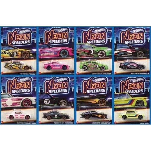 Hot Wheels 8'li Araba Seti - Hot Wheels Neon Speeders HLH72