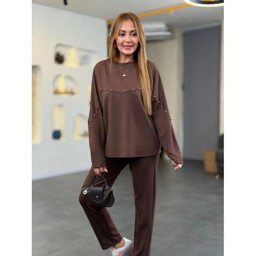 Kadın Inci Detay Modal Kumaş Ikili Takım