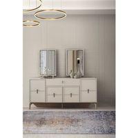 Ay Işığı Çekmeceli Dolaplı Aynasız Büfe Konsol 180x47x82cm