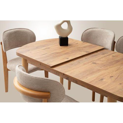 Venüs Norte Mdf Açılır Mutfak Masa Takımı 80x130