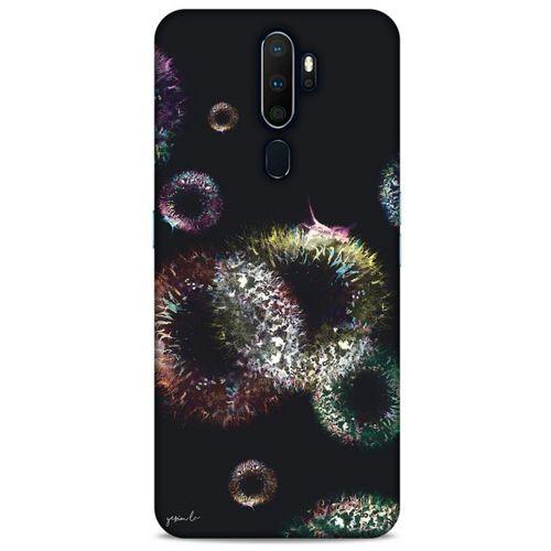 Y.Liva-2021 Özel Seri Siyah Soyut-36 Oppo A5 2020 Kılıf Silikon Kapak