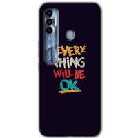 Tecno Spark 7 Pro HD Baskılı Kılıf + 9D Tam Ekran Koruyucu - Everything