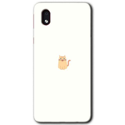 Samsung Galaxy A01 Core Kılıf HD Desen Baskılı Arka Kapak - Cat Minimalism