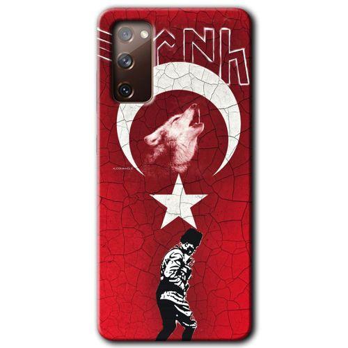 Potkal Hediye Fabrikası Samsung Galaxy S20 FE Kılıf HD Desen Baskılı Arka Kapak - Bozkurt Atam