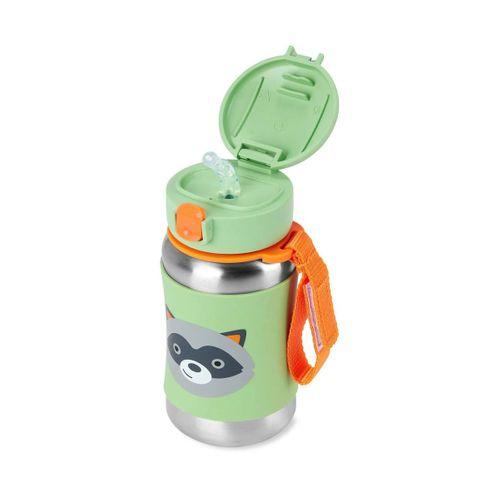 Skip Hop Zoo Pipetli Paslanmaz Çelik Suluk 350 ml Rakun