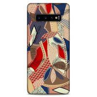 Lopard Samsung Galaxy S10 Plus Uyumlu Kılıf Soyut Sanat (41) Baskılı Tank Kılıf