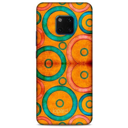 Huawei Mate 20 Pro Kılıf Pastel Renkler (39) Liquid Crystal Kılıf Turuncu Yeşil