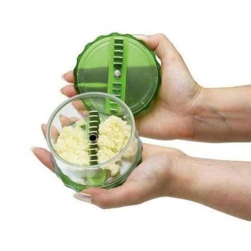 Zhltools 2 Farklı Bıçaklı Hazneli Kapaklı Pratik Sarımsak Soğan Rendesi