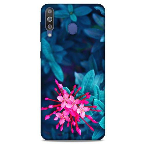 Lopard Samsung Galaxy M30 Uyumlu Kılıf Bahar (10) Full Koruma Kılıfı Pembe Çiçek