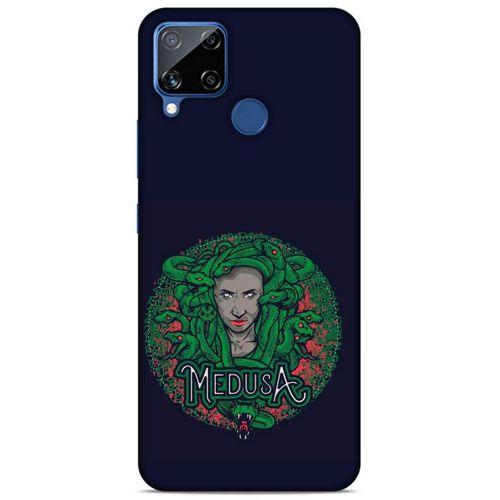 Lopard Oppo Realme C15 Uyumlu Kılıf Tattoo's (3) Kapak Medusa Dövmesi