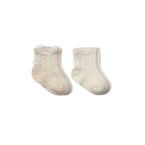 Bistyle Bistyle Fiyonklu Penye Soket Çorap 2li 10149 Bej