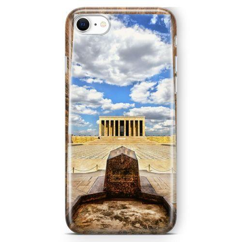 Apple iPhone SE 2020 Kılıf Anıtkabir Perspektif Arka Kapak Koruma Desenli Full Koruyucu