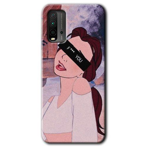 Poco M3 Kılıf HD Desen Baskılı Arka Kapak - Bad Girl + Kırılmaz Cam