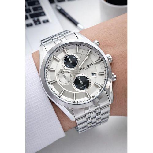 Tom Jones 2 Yıl Garantili 3 Atm Suya Dayanıklı Çelik Kordon Erkek Kol Saati ETJ.10091.1