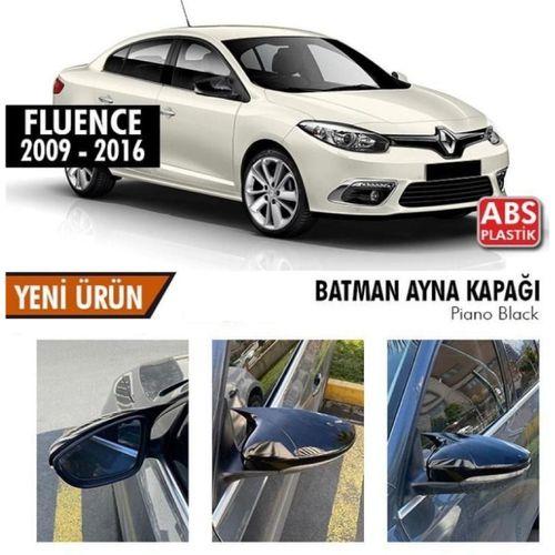 Renault Fluence Uyumlu (2009-2016) Batman Yarasa Ayna Kapağı (Piano Black)