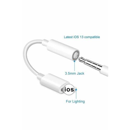 İphone Uyumlu Kablolu Kulaklık Çevirici Adaptör Lightning To Headphone Jack Dönüştürücü