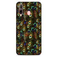 Samsung Galaxy A60 Kılıf Desenli Özel Seri Tüyler (11) Tam Koruma