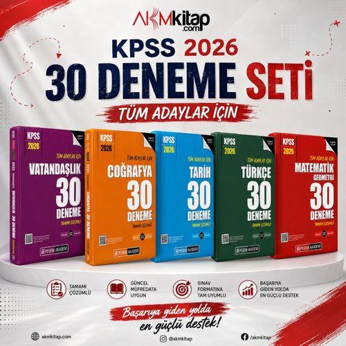 Pegem Yayınları 2026 KPSS Lisans Deneme Seti 5 Kitap