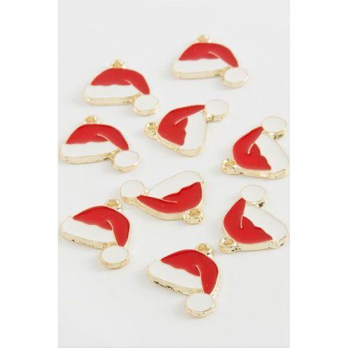 Yılbaşı Şapkası Mineli Kolye Ucu 1 Adet