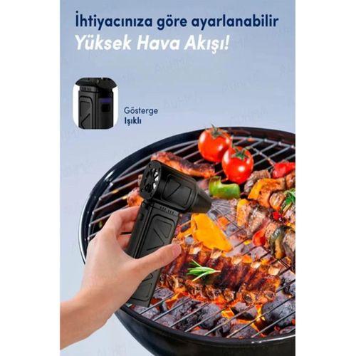 Mini Turbo Fan 130.000 Rpm Şarjlı 8000 Mah Batarya 4 Vitesli Taşınabilir Elektrikli Hava Üfleyici Kompresörü