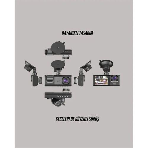 Ta-01 G-sensörlü 3'lü Kayıtlı Araç Kamerası