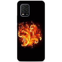 Lopard Xiaomi Mi 10 Lite Uyumlu Kılıf FireX (22) Tam Koruma Kılıfı Ateş Buket