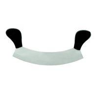 Bursa Paslanmaz Çift Saplı Pizza Satır, Zırh Bıçağı 25 Cm