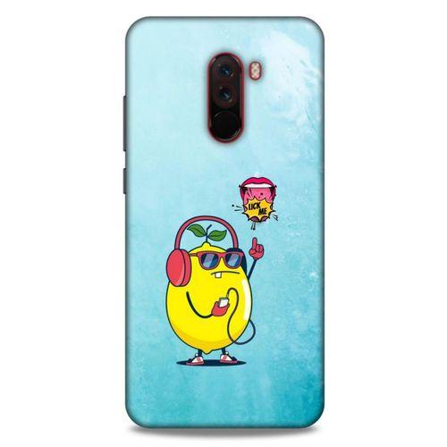 Frutix Limon 01 Xiaomi Pocophone F1 Kılıf Desenli Silikon