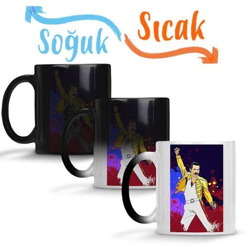 Freddie Mercury 09 Sihirli Kupa Bardak Porselen