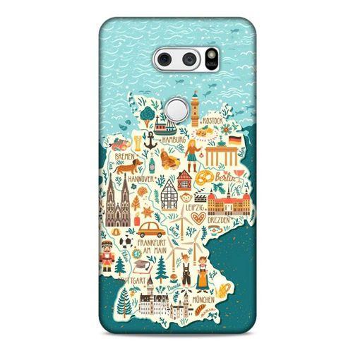 LG K50S Kılıf Almanya (2) Kabı Harita