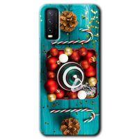 Potkal Hediye Fabrikası Vivo Y11s Kılıf HD Desen Baskılı Arka Kapak - Christmas